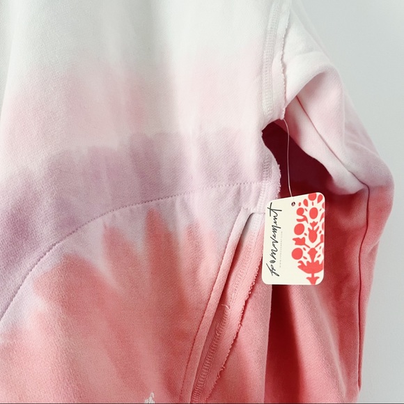 NWT Free People FP Movement Metti Ombré Sweatshirt - Pink - Picture 6 of 15